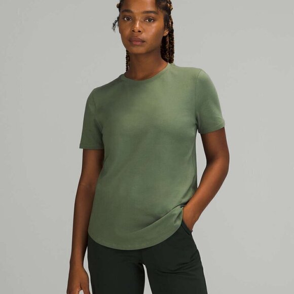 lululemon athletica Tops - lululemon Love Tee Crew - 4/6 Green Twill